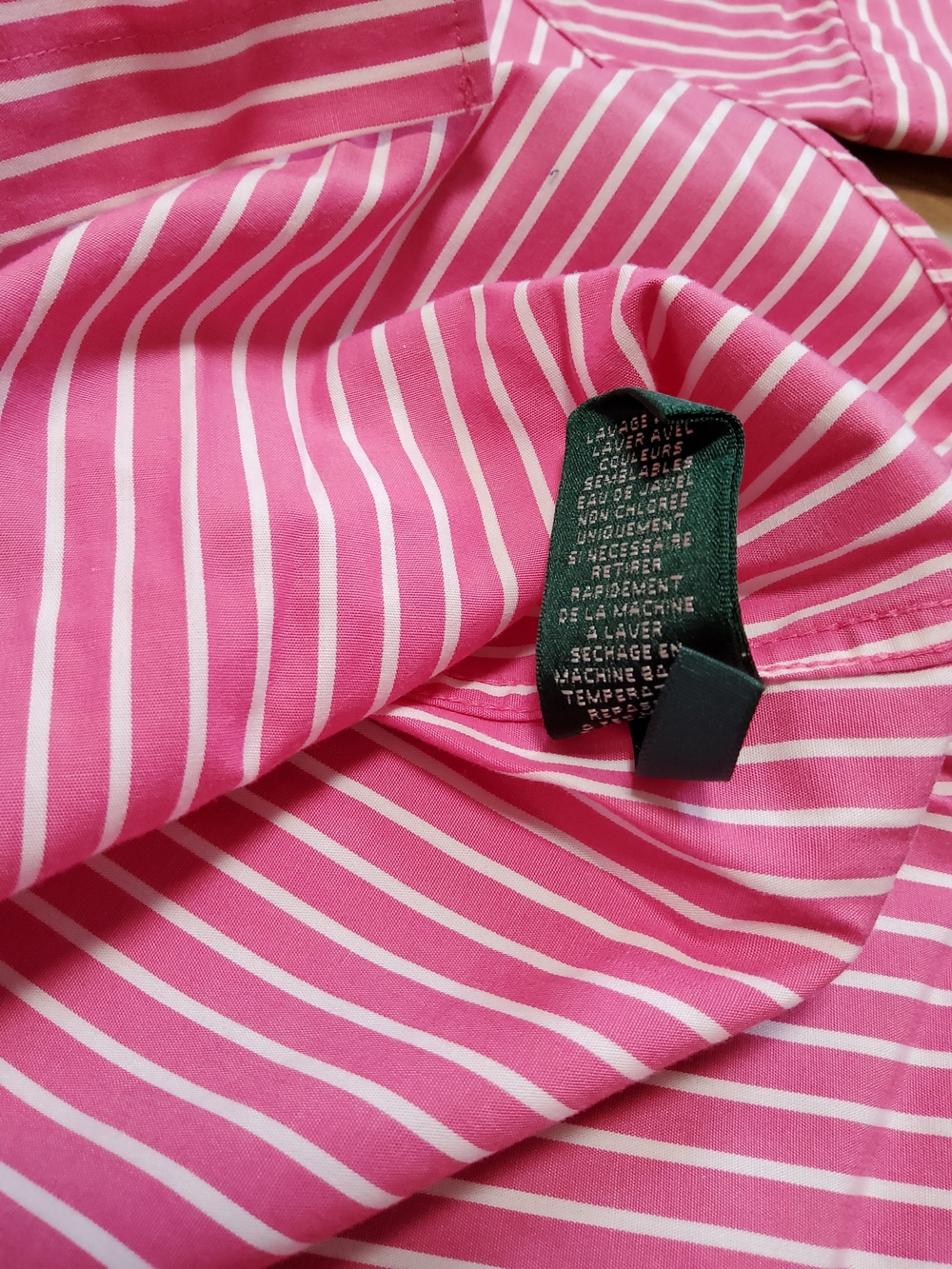 Lauren Ralph Lauren Non Iron Preppy Stripe Button-Down Shirt - Picture 8 of 8